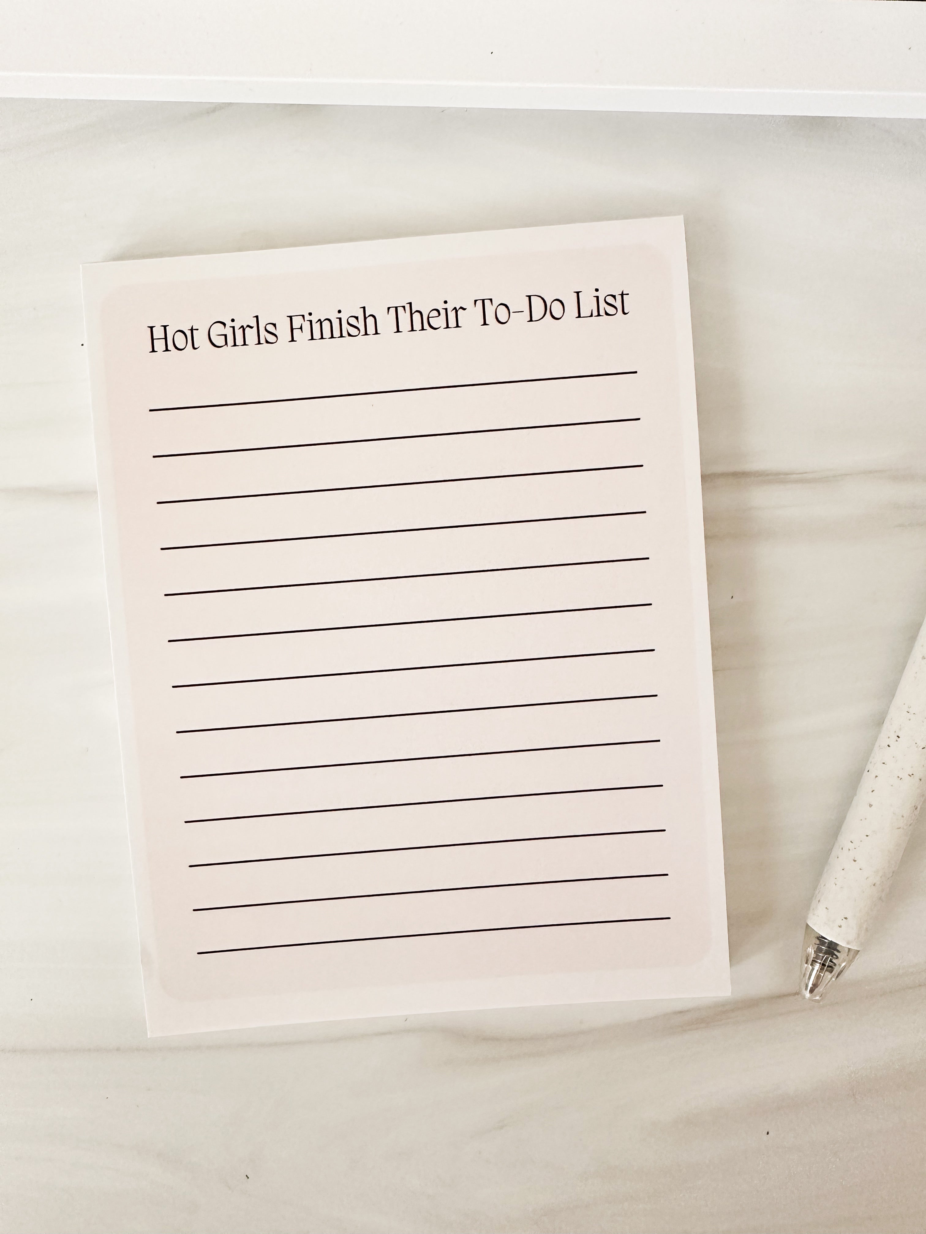 Hot Girls Finish Their To-Do List Note Pad