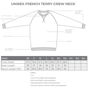 Homebody French Unisex Terry Crewneck Sweater